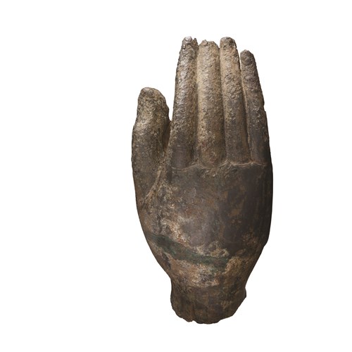 A Cast Bronze Hand of the Buddha Shakyamuni
